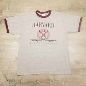 Vintage 90s Harvard Business CGD Single Stitch T-Shirt Mens XL Made In USA